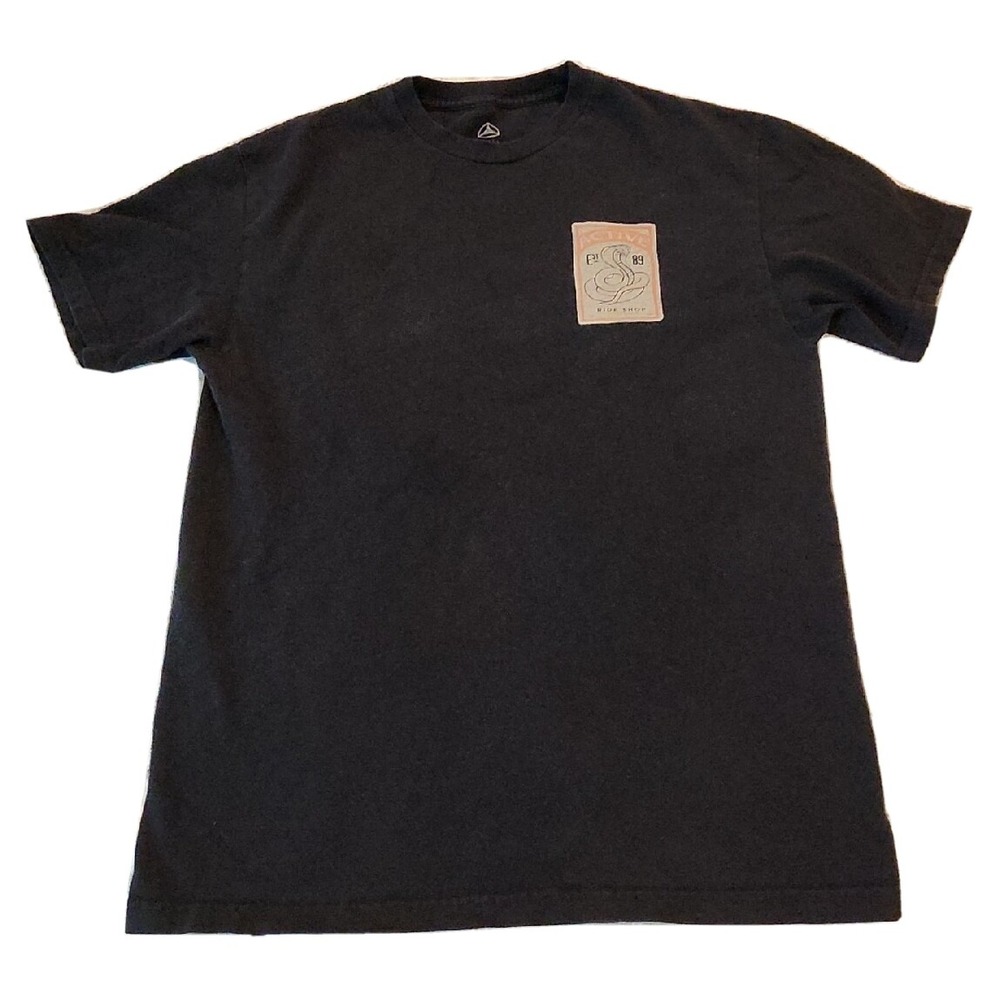 Vintage Y2K Bike T Shirt Mens Small ‎ Cobra Snake Est. 1989 Active Line Cycling - Picture 2 of 8